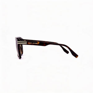 Marc Jacobs MARC 752/S Rectangle Sunglasses Men — side view, Non-Polarized Green Shaded Brown lens