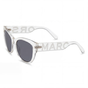 Marc Jacobs MARC 807/S Crystal Cat Eye Sunglasses for Unisex, Grey lens