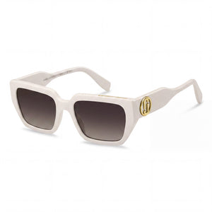 Marc Jacobs MARC 809/S White Rectangle Sunglasses for Women, Brown Shaded lens