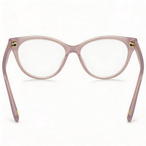 Marc Jacobs Mj 1060 Cat Eye Eyeglasses Women — side view, Beige Acetate temples