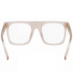 Marc Jacobs MJ 1063 Square Eyeglasses Women — side view, Beige Acetate temples