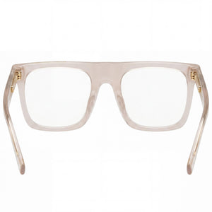 Marc Jacobs MJ 1063 Rectangle Eyeglasses Women — side view, Transparent Acetate temples