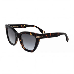 Marc Jacobs MJ 1070/S Black Rectangle Sunglasses for Women, Gray Azure lens