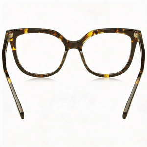 Marc Jacobs MJ 1072 Square Eyeglasses Women — side view, Havana Acetate temples