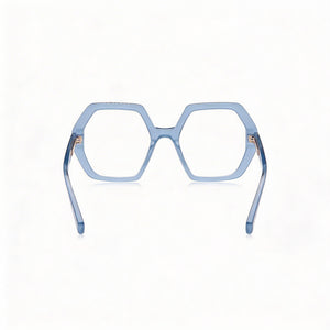 Marc Jacobs MJ 1077 Square Eyeglasses Women — side view, Blue Acetate temples