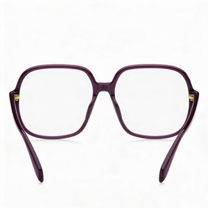 Marc Jacobs MJ 1098 Square Eyeglasses Women — side view, Violet Plastic temples