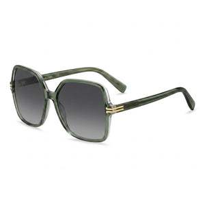 Marc Jacobs MJ 1105/S Green Square Sunglasses for Women, Dark Grey Shaded lens