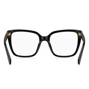 Marc Jacobs Mj 1107 Square Eyeglasses Women — side view, Black Plastic temples