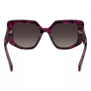 Marc Jacobs MJ 1116/S Rectangle Sunglasses Women — side view, Non-Polarized Brown Shaded lens