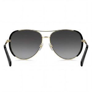 Marc Jacobs Modern Aviator Sunglasses for Women — interior view, Non-Polarized lens detail