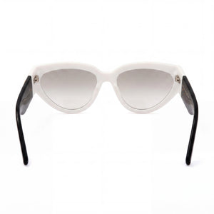Marc Jacobs Modern Cat Eye Sunglasses for Women — interior view, Non-Polarized lens detail