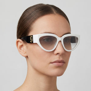 Marc Jacobs Modern White Sunglasses Women — lifestyle wear, garden parties and weekend brunches