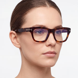 Marcolin Ft6036-b Blonde Havana Eyeglasses Women — lifestyle wear, open-plan offices and shared desks