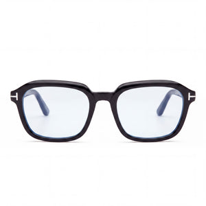 Marcolin Ft6060-b Rectangle Eyeglasses for Unisex — front view, Blue Filter Plastic