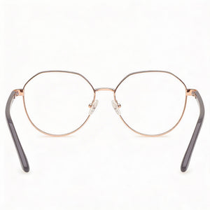 Marcolin Gu50124 Round Eyeglasses for Women — front view, Metal