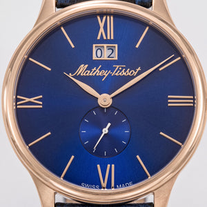Mathey-Tissot H1886QPBU Men's Watch — front view, Quartz movement 40mm