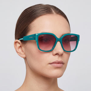 Max & Co. MO0075 Square Sunglasses for Women — interior view, Non-Polarized lens detail