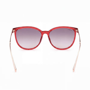 Max & Co. MO0078 Cat Eye Sunglasses Women — side view, Non-Polarized Plastic lens