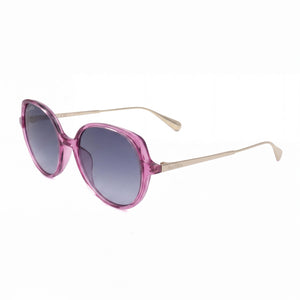 Max & Co. MO0088 Pink Oval Sunglasses for Women, Blue lens