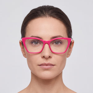 Max & Co. MO5001 Cat Eye Eyeglasses for Women — interior view, demo lenses