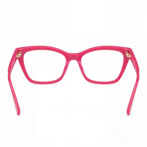 Max & Co. MO5001 Cat Eye Eyeglasses Women — side view, Pink Plastic temples