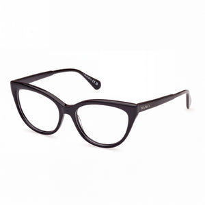 Max & Co. Mo5131 Shiny Black Cat Eye Eyeglasses for Women, Plastic frame