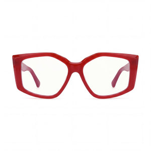 MaxMara 5162-b Rectangle Eyeglasses for Women — front view, Blue Filter Plastic