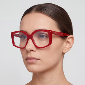 MaxMara 5162-b Rectangle Eyeglasses for Women — interior view, Polycarbonate demo lenses