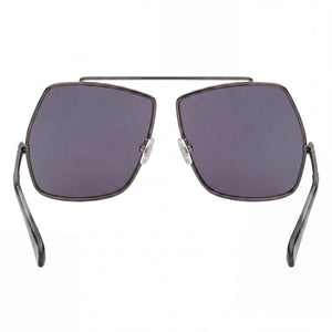 MaxMara Classic Aviator Sunglasses Women — side view, Polarized Green lens