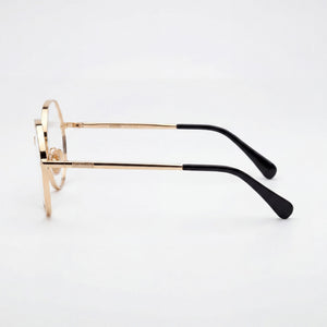 MaxMara Eyewear Round Eyeglasses for Women — front view, Metal