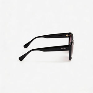 MaxMara MM0040 Shield Sunglasses Women — side view, Non-Polarized Black lens