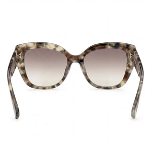 MaxMara MM0040 Cat Eye Sunglasses Men — side view, Havana Plastic frame