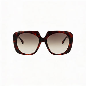 MaxMara MM0047 Square Sunglasses for Women — front view, Plastic frame
