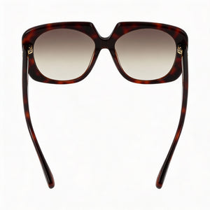 MaxMara MM0047 Square Sunglasses Women — side view, Non-Polarized Gradient Brown lens