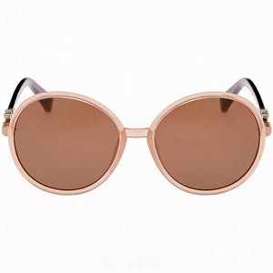 MaxMara MM0065 Round Sunglasses for Women — front view, Injected frame