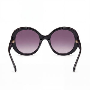 MaxMara MM0074 RENE Square Sunglasses Women — side view, Smoke lens