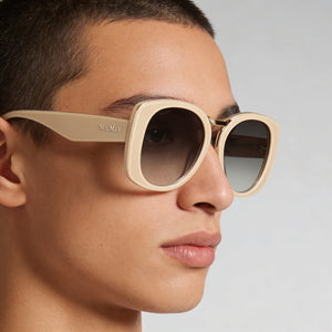 MaxMara Mm0092 Beige Sunglasses Unisex — lifestyle wear, terrace lunches and slow afternoons