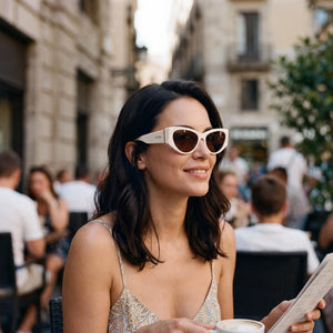 MaxMara Mm0132 White Sunglasses Unisex — outdoor wear, white Demo lens