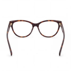 MaxMara MM5011 Cat Eye Eyeglasses Women — side view, Dark Tortoise Pantographed Plastic temples