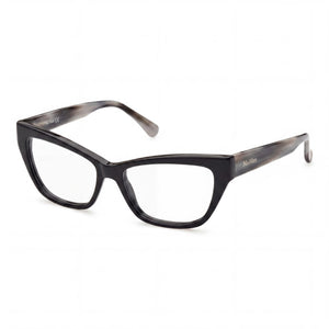 MaxMara MM5053 Black Cat Eye Eyeglasses for Women, Acetate frame