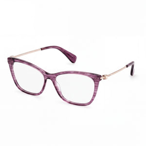 MaxMara MM5070 Violet Rectangle Eyeglasses for Women, Acetate frame