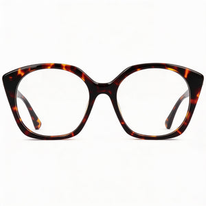 MaxMara MM5082 Square Eyeglasses for Women — front view, Plastic