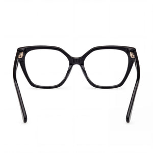MaxMara Mm5085 Rectangle Eyeglasses Women — side view, Black Plastic temples
