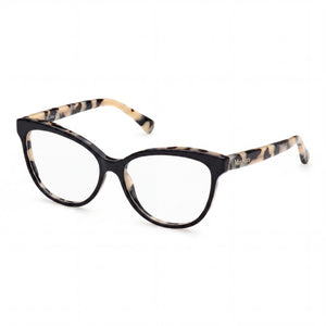 MaxMara MM5093 Black Rectangle Eyeglasses for Women, Plastic frame