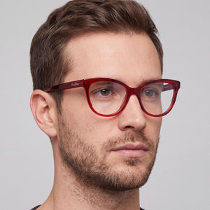 MaxMara MM5093 Red Eyeglasses Men — lifestyle wear, video calls and remote work days