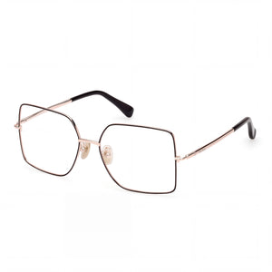 MaxMara Mm5098-h Gold Square Eyeglasses for Women, Metal frame