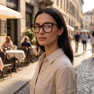 MaxMara MM5111 Havana Eyeglasses Women — outdoor wear, Plastic frame