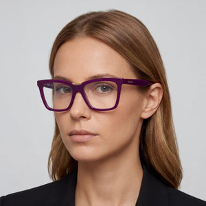 MaxMara MM5111 Rectangle Eyeglasses for Women — interior view, Polycarbonate demo lenses