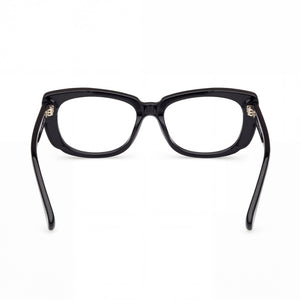 MaxMara Mm5114 Rectangle Eyeglasses Women — side view, Black temples