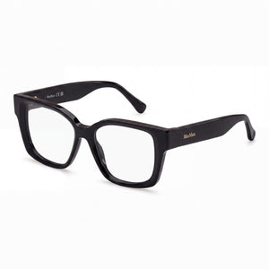 MaxMara MM5184 Black Rectangle Eyeglasses for Women, Plastic frame